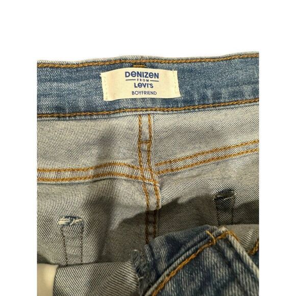 Denizen From Levi's Boyfriend Cropped Distressed Jean Sz 16 Women - Picture 2 of 10